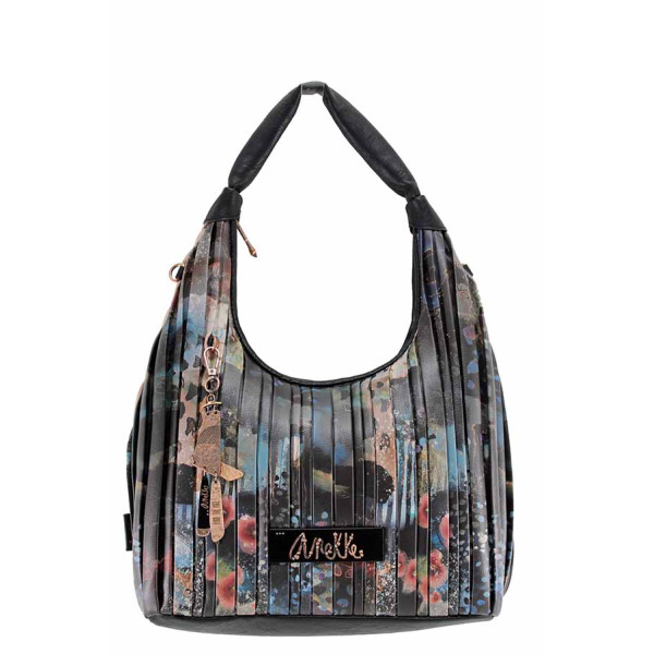 Черна дамска чанта, здрава еко-кожа - удобство и стил за есента и зимата N 100022383