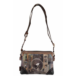 Кафява дамска чанта, здрава еко-кожа - удобство и стил за есента и зимата N 100022388