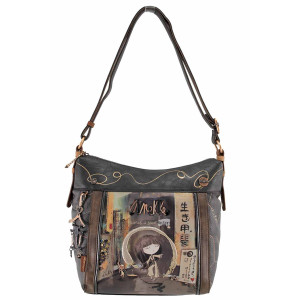 Кафява дамска чанта, здрава еко-кожа - удобство и стил за есента и зимата N 100022392