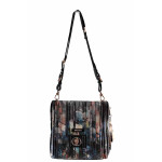 Черна дамска чанта, здрава еко-кожа - удобство и стил за есента и зимата N 100022394