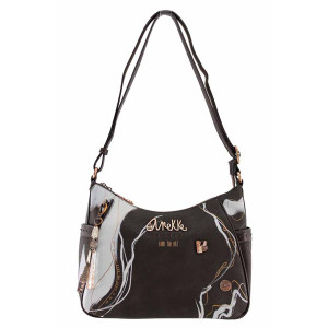 Кафява дамска чанта, здрава еко-кожа - удобство и стил за есента и зимата N 100022396