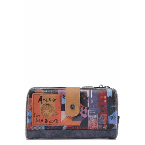 Сиво портмоне, здрава еко-кожа - удобство и стил за есента и зимата N 100022409