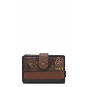 Кафяво портмоне, здрава еко-кожа - удобство и стил за есента и зимата N 100022410