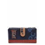 Синьо портмоне, здрава еко-кожа - удобство и стил за есента и зимата N 100022415