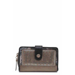 Черно портмоне, здрава еко-кожа - удобство и стил за есента и зимата N 100022417