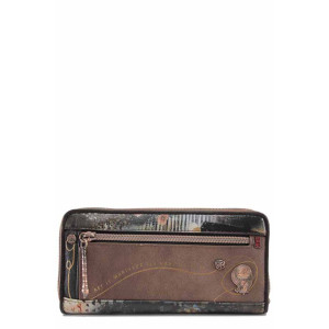 Черно портмоне, здрава еко-кожа - удобство и стил за есента и зимата N 100022418