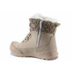 Бежови юношески апрески, текстилна материя - спортни обувки за есента и зимата N 100022448