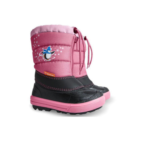 Розови дамски боти, pvc материя и текстилна материя - ежедневни обувки за есента и зимата N 100022566