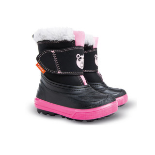 Черни детски ботушки, текстилна материя - всекидневни обувки за есента и зимата N 100022555