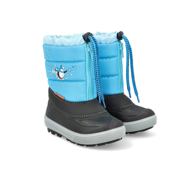 Светлосини детски ботушки, pvc материя и текстилна материя - ежедневни обувки за есента и зимата N 100022574