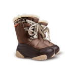 Кафяви детски ботушки, текстилна материя - ежедневни обувки за есента и зимата N 100022551