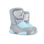 Сини детски ботушки, текстилна материя - ежедневни обувки за есента и зимата N 100022562