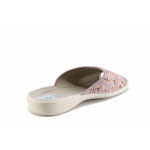 Розови домашни чехли, текстилна материя - всекидневни обувки за пролетта и лятото N 100021662