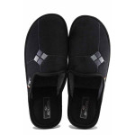 Черни домашни чехли, текстилна материя - всекидневни обувки за есента и зимата N 100022270
