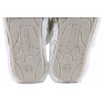 Бели домашни чехли, текстилна материя, анатомични - равни обувки за есента и зимата N 100022497