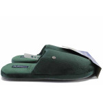 Зелени домашни чехли, текстилна материя, анатомични - ежедневни обувки за есента и зимата N 100022472