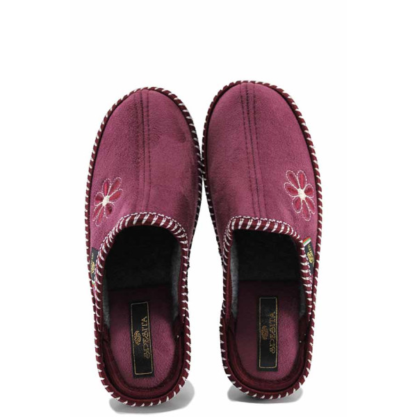 Розови домашни чехли, текстилна материя - ежедневни обувки за есента и зимата N 100022516