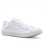 Бели тинейджърски маратонки, текстилна материя - спортни обувки за целогодишно ползване N 100021834