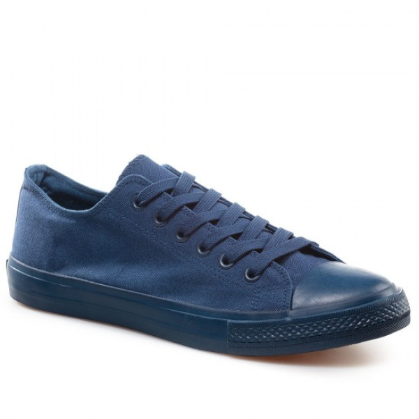 Сини мъжки маратонки, текстилна материя - спортни обувки за пролетта и лятото N 100021809