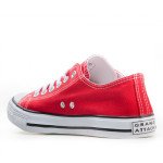 Червени мъжки маратонки, текстилна материя - спортни обувки за пролетта и лятото N 100021812