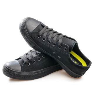Черни тинейджърски маратонки, текстилна материя - спортни обувки за целогодишно ползване N 100021841