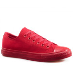Червени тинейджърски маратонки, текстилна материя - спортни обувки за целогодишно ползване N 100021842