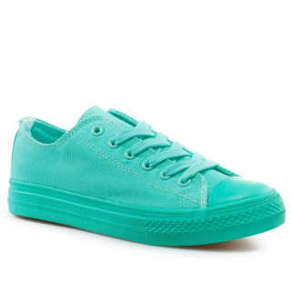 Зелени тинейджърски маратонки, текстилна материя - спортни обувки за целогодишно ползване N 100021843