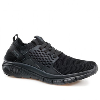 Черни дамски маратонки, текстилна материя - спортни обувки за пролетта и лятото N 100021775