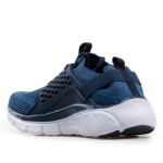 Сини дамски маратонки, текстилна материя - спортни обувки за пролетта и лятото N 100021776