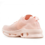 Розови дамски маратонки, текстилна материя - спортни обувки за пролетта и лятото N 100021777