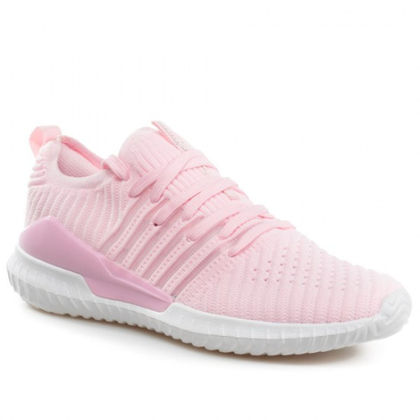 Розови дамски маратонки, текстилна материя - спортни обувки за пролетта и лятото N 100021779