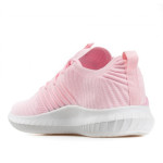 Розови дамски маратонки, текстилна материя - спортни обувки за пролетта и лятото N 100021779