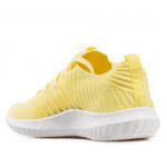 Жълти дамски маратонки, текстилна материя - спортни обувки за пролетта и лятото N 100021780