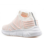 Бели дамски маратонки, текстилна материя - спортни обувки за пролетта и лятото N 100021784