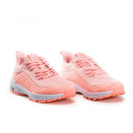 Розови дамски маратонки, текстилна материя - спортни обувки за пролетта и лятото N 100021795