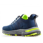 Сини дамски маратонки, текстилна материя - спортни обувки за пролетта и лятото N 100021798
