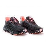 Черни дамски маратонки, текстилна материя - спортни обувки за пролетта и лятото N 100021800