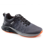 Сиви мъжки маратонки, текстилна материя - спортни обувки за пролетта и лятото N 100021634
