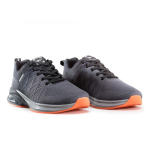 Сиви мъжки маратонки, текстилна материя - спортни обувки за пролетта и лятото N 100021634