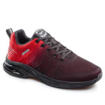 Червени мъжки маратонки, текстилна материя - спортни обувки за пролетта и лятото N 100021635