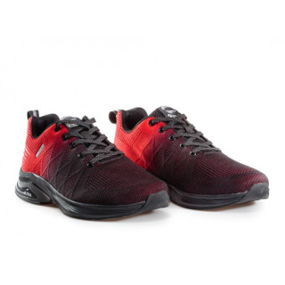 Червени мъжки маратонки, текстилна материя - спортни обувки за пролетта и лятото N 100021635