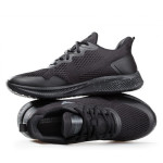 Черни дамски маратонки, текстилна материя - спортни обувки за пролетта и лятото N 100021801