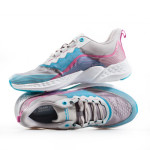 Сиви дамски маратонки, текстилна материя - спортни обувки за пролетта и лятото N 100021803