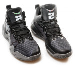 Черни мъжки маратонки, текстилна материя - спортни обувки за пролетта и лятото N 100021749