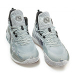 Сиви мъжки маратонки, текстилна материя - спортни обувки за пролетта и лятото N 100021751