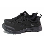 Черни мъжки маратонки, текстилна материя - спортни обувки за пролетта и лятото N 100021451
