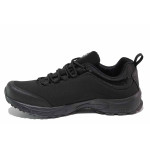Черни мъжки маратонки, текстилна материя - спортни обувки за пролетта и лятото N 100021451
