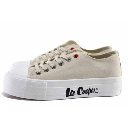 Бежови анатомични дамски кецове, текстилна материя - спортни обувки за пролетта и лятото N 100021703