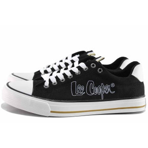 Черни мъжки маратонки, анатомични, текстилна материя - спортни кецове за пролетта и лятото N 100021712