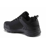 Черни мъжки маратонки, текстилна материя - спортни обувки за есента и зимата N 100022230